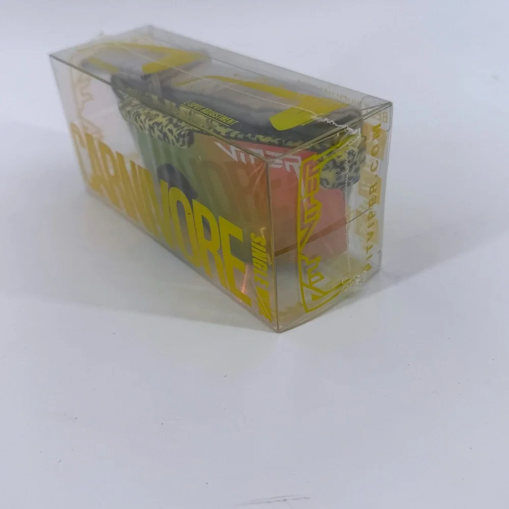 NEW Pit Viper The Carnivore Single Wide Sunglasses Leopard Print Neon WYLD1